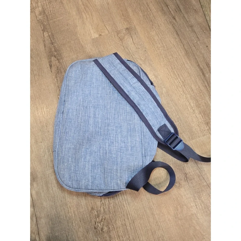 Bella Russo Insulated‎ Backpack And Matching Cooler Sling Bag Blue/ Denim